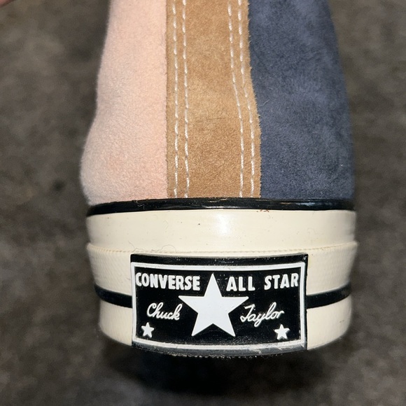 Converse, All Star Suede fur-lined, tricolor shoes - Picture 7 of 8